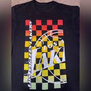 Vintage 80s 90s Los Angeles Lakers Basketball Champions Tee Adult Medium Shirt